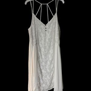 Maurices Ivory Lace Boho Mini Dress